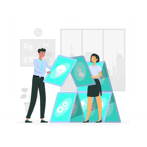 Minh hoạ rủi ro khi mua backlink kém chất lượng sụp đổ