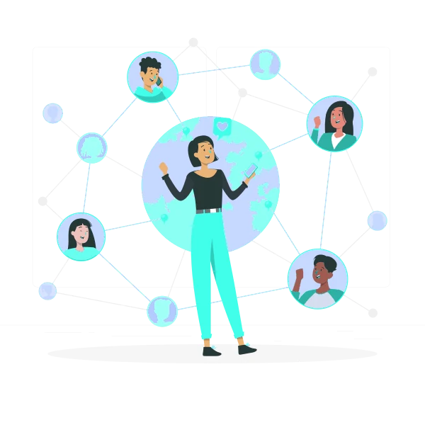 Minh hoạ quy trình xây dựng topic cluster kết nối nhiều bài viết